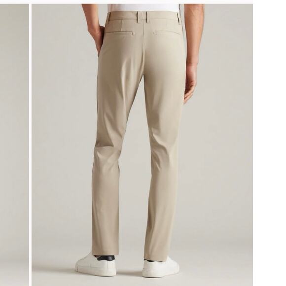 Rhône commuter classic pant khaki tan size 33 inseam 31.5 straight leg stretch - Picture 2 of 10